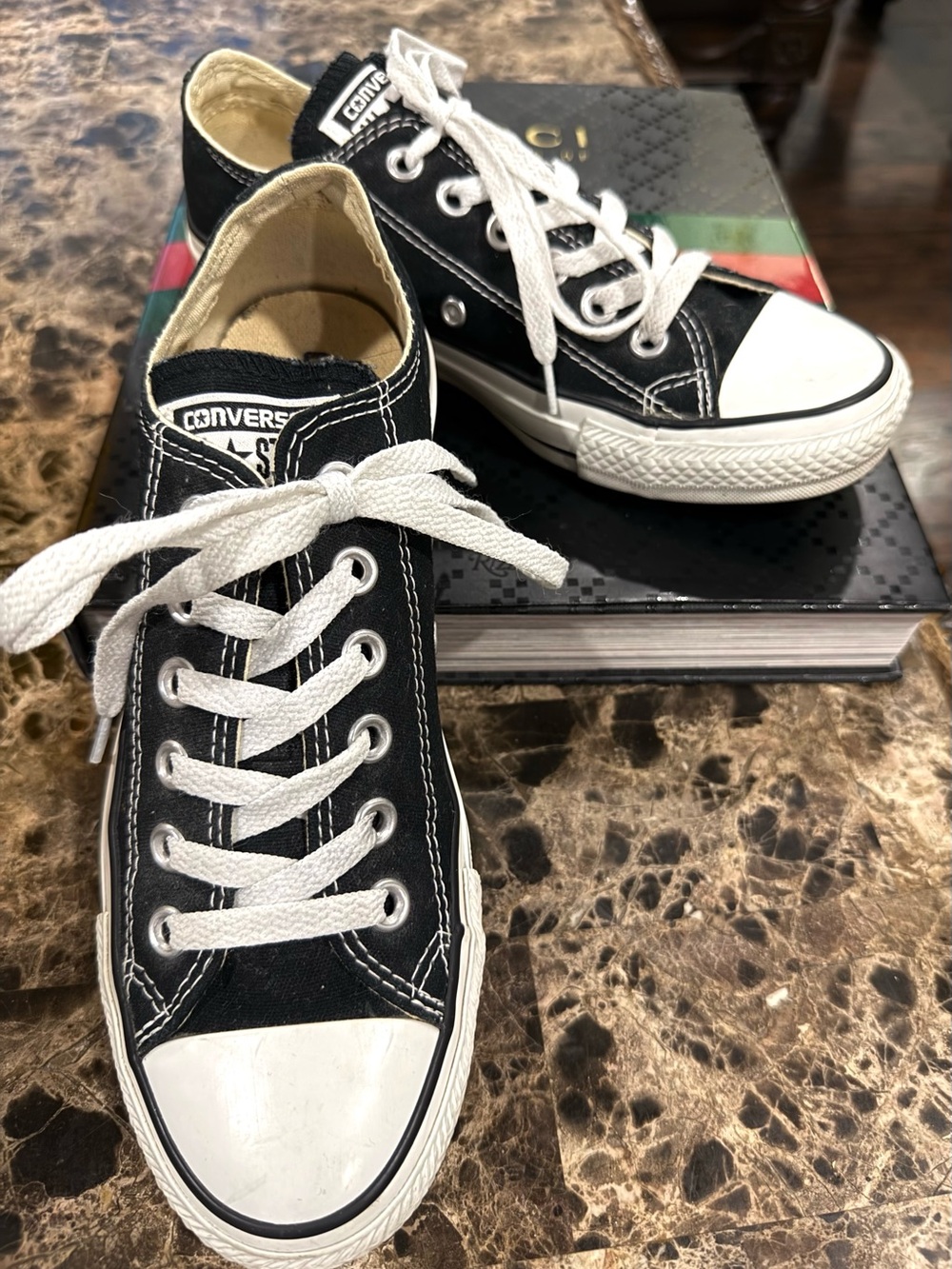 Converse Women’s Low Top Sneakers - Black & White